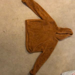 fuzzy pumpkin sweater!